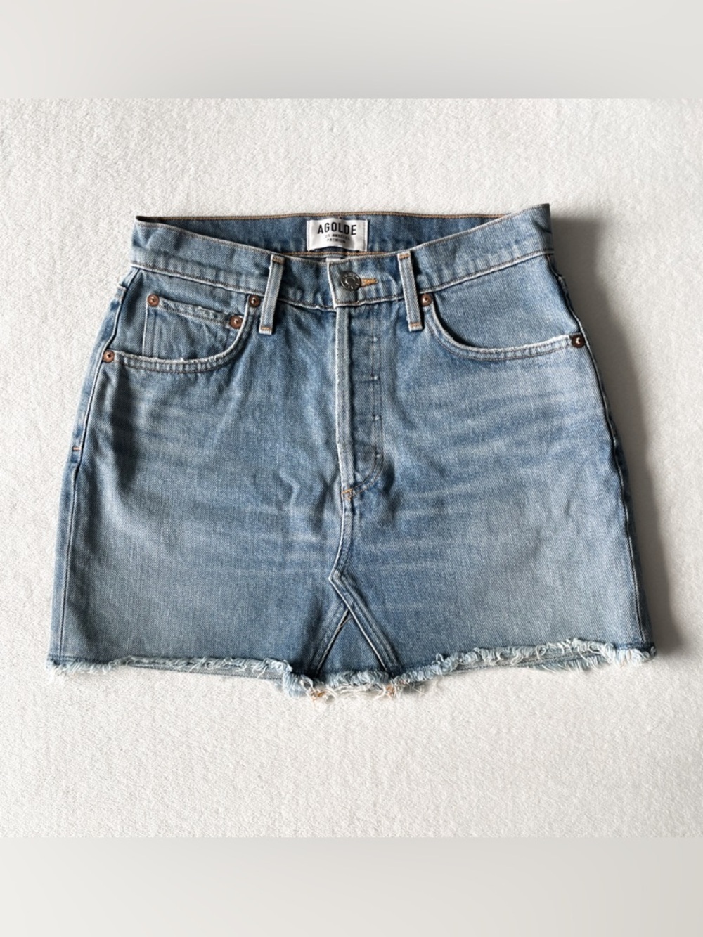 AGOLDE Quinn High-Rise Mini Skirt